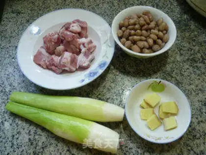 Make The ribs burn peanut rice white step 0
