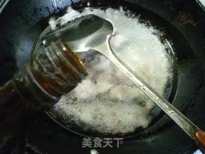 Make The ribs burn peanut rice white step 7