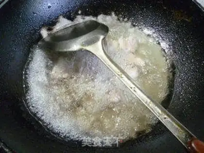 Make The ribs burn peanut rice white step 8