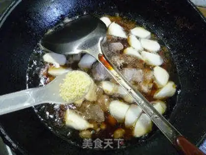 Make The ribs burn peanut rice white step 13