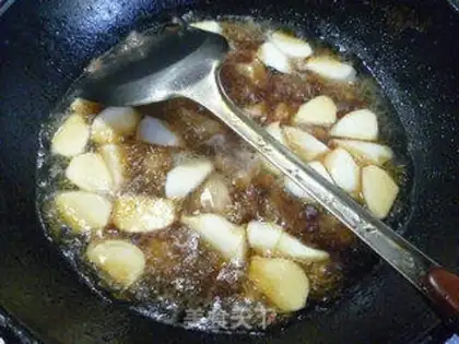 Make The ribs burn peanut rice white step 14