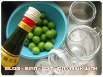 Make Green plum wine step 3