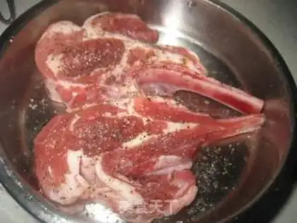 Make Black pepper lamb chop step 1