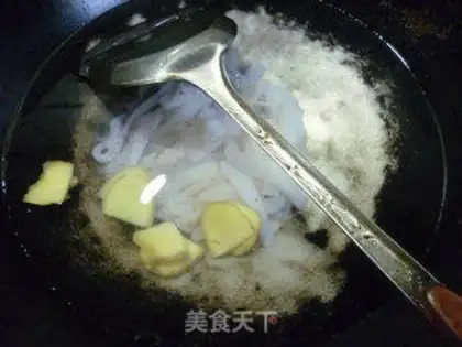 Make Piper squid fried beans step 5