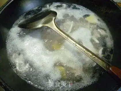 Make Piper squid fried beans step 6