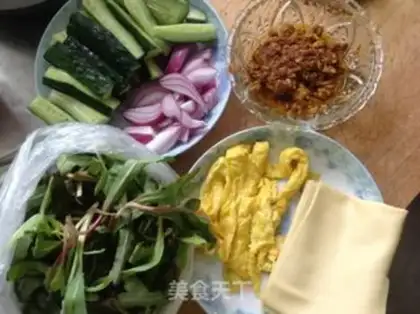 Make Wild tofu rolls step 1