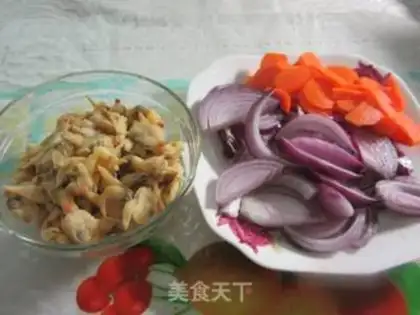 Make Onion fried toad dry step 1