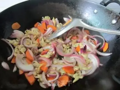 Make Onion fried toad dry step 5