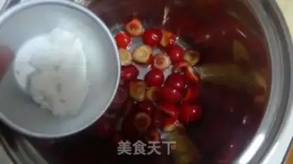 Make Sugar cherries step 1