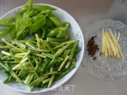 Make Garlic peppers step 1