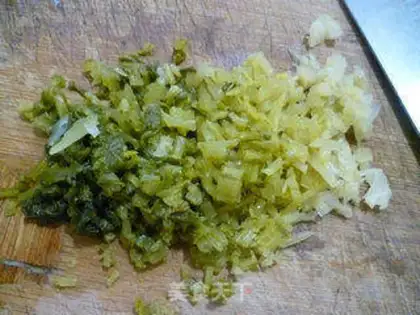 Make Snow fragrance with fried beans step 5