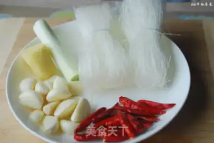Make Garlic fan floss step 1