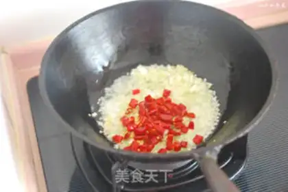Make Garlic fan floss step 6