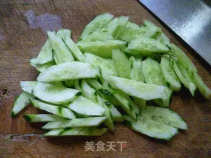 Make Watermelon with cucumbers step 3