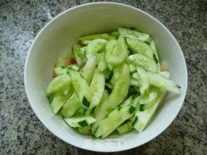 Make Watermelon with cucumbers step 7