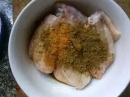 Make Boiled wings step 1