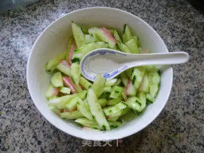 Make Watermelon with cucumbers step 12