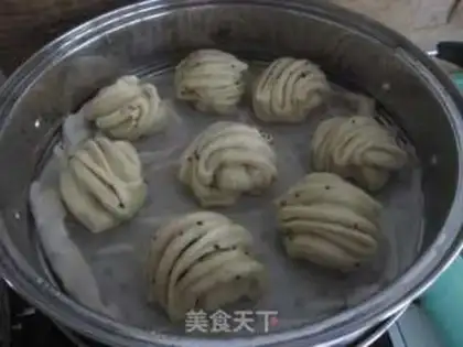 Make Black sesame rolls step 11