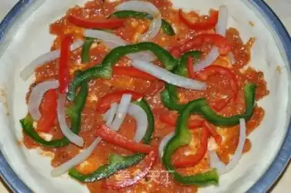 Make Bacon shrimp pizza step 13
