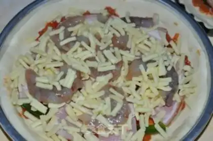 Make Bacon shrimp pizza step 17