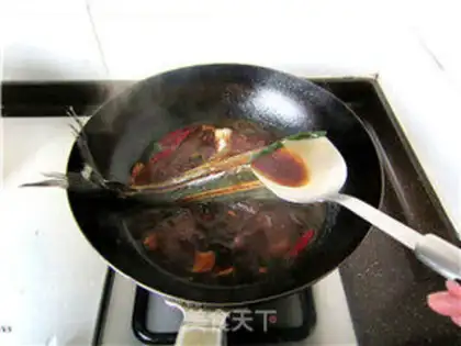 Make Red-burned fish tails step 11