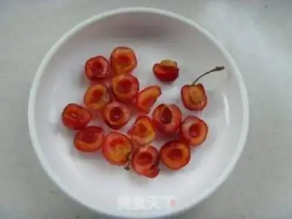 Make French cherry pudding step 2
