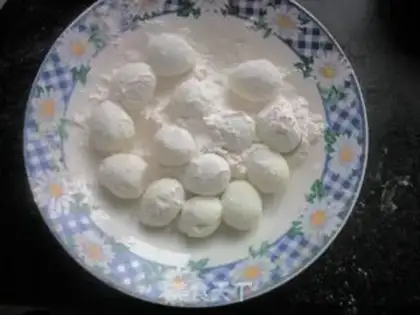 Make Cheese juice and gold balls step 1