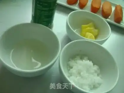 Make Sugar bun carrots step 1