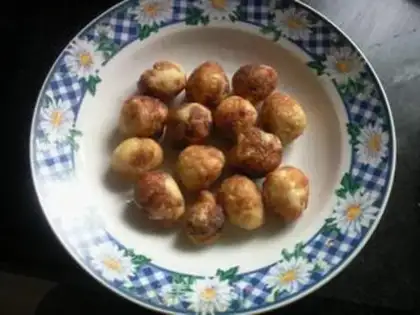 Make Cheese juice and gold balls step 3