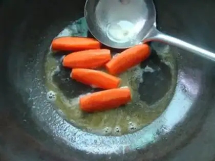 Make Sugar bun carrots step 5