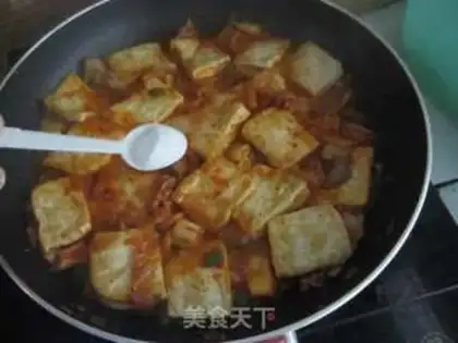 Make Hot cabbage tofu step 11
