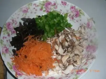 Make Wood mushroom meat step 2