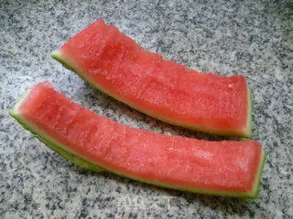 Make Watermelon leather with beans step 1