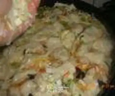 Make Wood mushroom meat step 12
