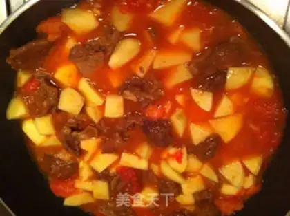 Make Tomato oxen with potatoes step 5