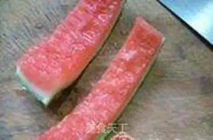 Make Watermelon leather with beans step 5