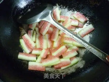 Make Watermelon leather with beans step 7