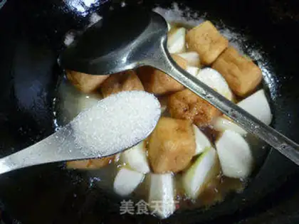 Make The tofu burns white step 7