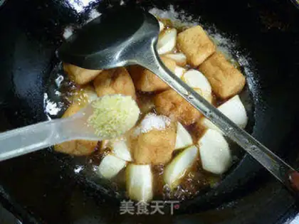Make The tofu burns white step 10