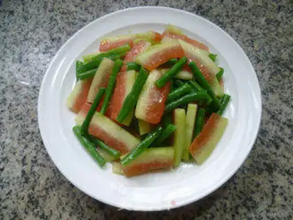 Make Watermelon leather with beans step 12