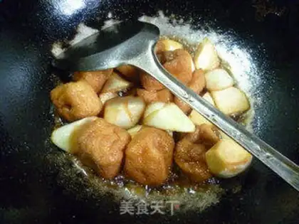 Make The tofu burns white step 12
