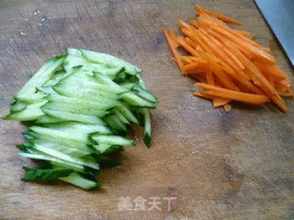 Make The cucumber platter step 2