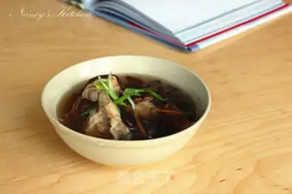 Make Tea, mushroom, bone soup step 10