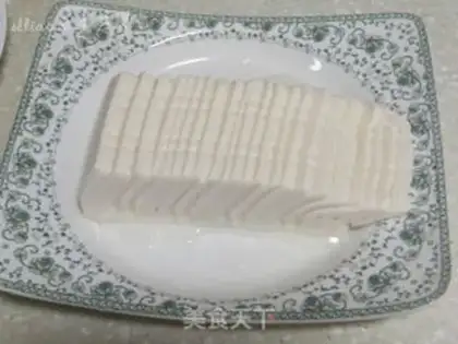 Make Garlic tofu step 1