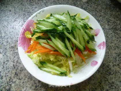 Make The cucumber platter step 8