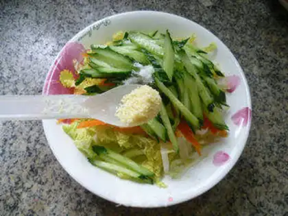 Make The cucumber platter step 10