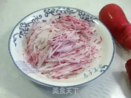Make Sugar and radish step 1
