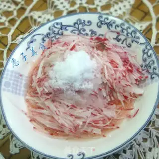 Make Sugar and radish step 2