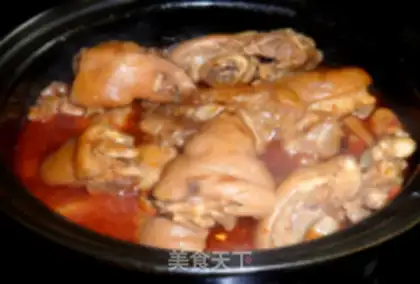 Make Red-oiled bean pig hoof step 8