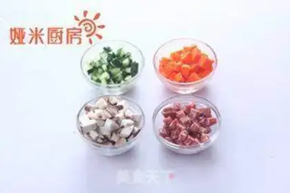 Make Triple oil fried rice step 0